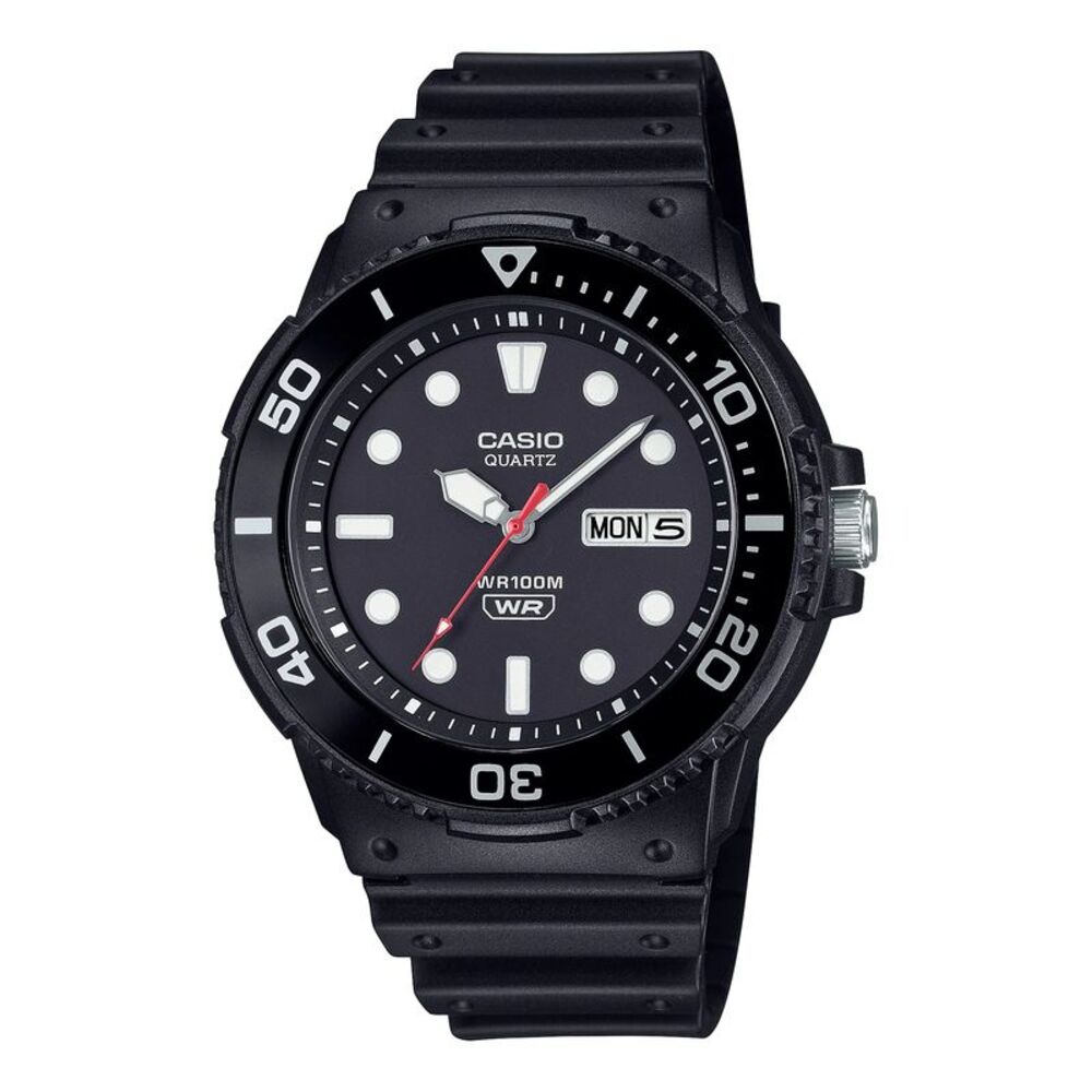 Casio Men’s Black Analog Watch with Black Dial - MRW-230H-1E1V